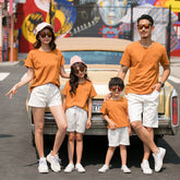 Family Matching Cotton T-Shirt Set – Parent & Child Couple Outfit | Lovana